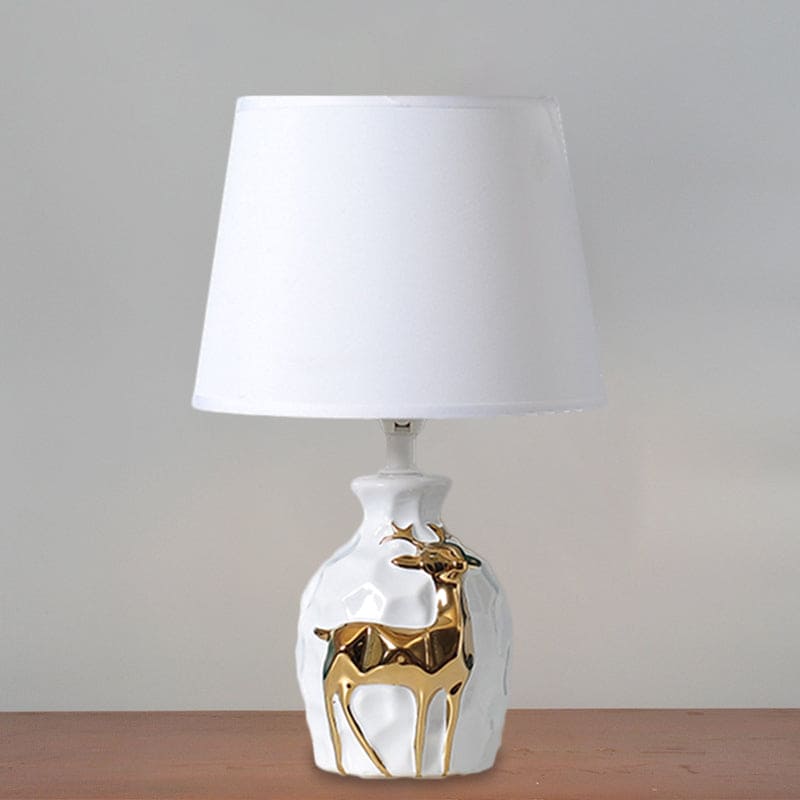 Floroux – Élégant vase cerf lampe de table pour une atmosphère chaleureuse