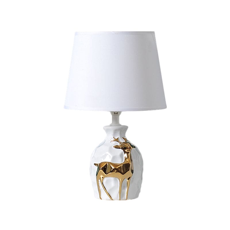 Floroux – Élégant vase cerf lampe de table pour une atmosphère chaleureuse