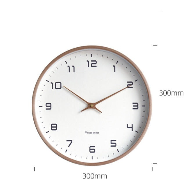 KlarZeit - Ensemble de pendule murale en bois moderne