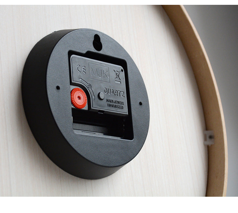 KlarZeit - Ensemble de pendule murale en bois moderne