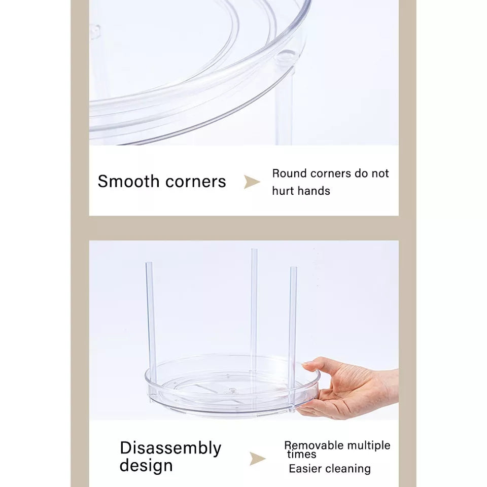 Organisateur transparent rotatif / lazy Susan