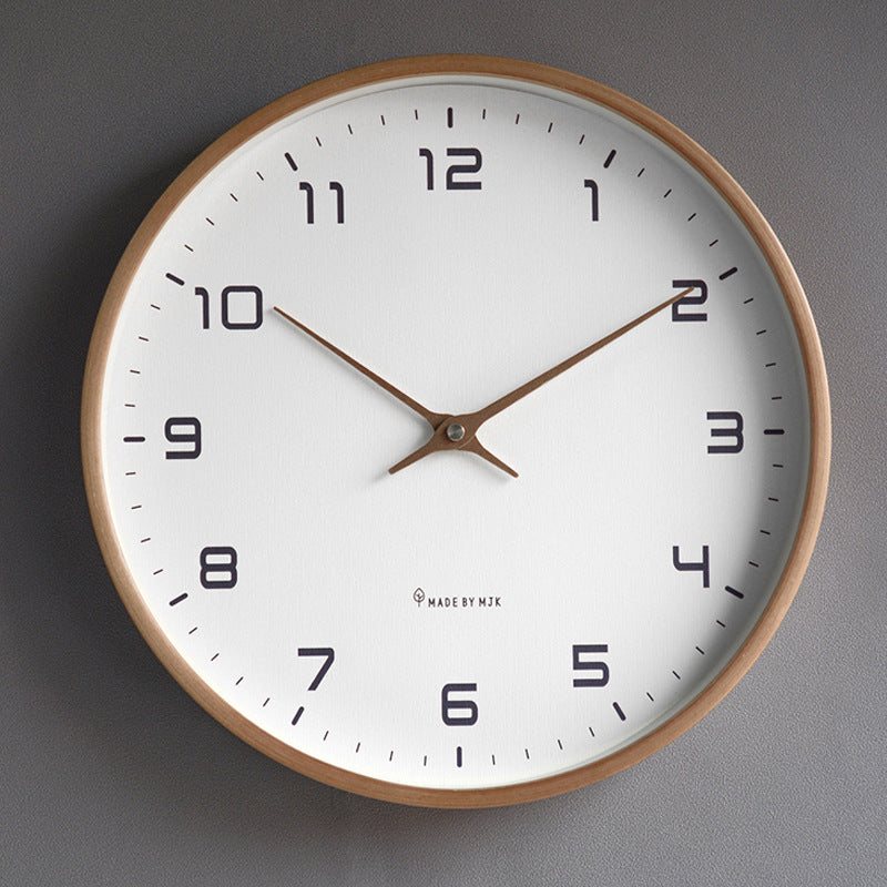 KlarZeit - Ensemble de pendule murale en bois moderne
