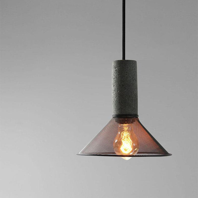 Floroux Industrial Design Hanging Light in Concrete | Cylindrical Shape | Modern Look | Perfect for the Living Room