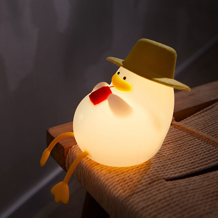 Lampe de nuit LED en silicone Duck