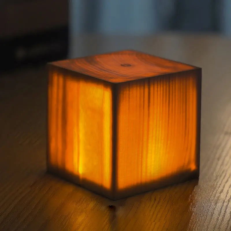 ÉclatBois - Lampe de Table LED avec Batterie Rechargeable et Contrôle Tactile pour Maison et Bureau