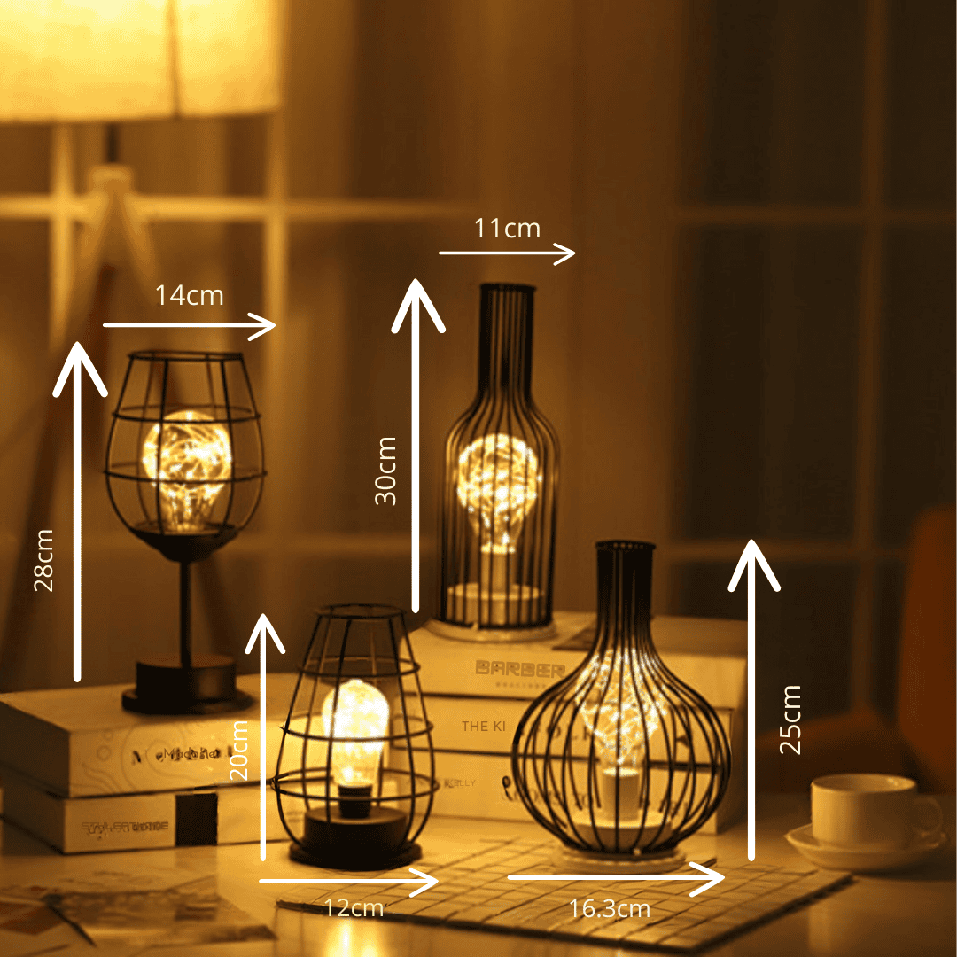Antique Eva Luxe NoirLume Lampe de Table