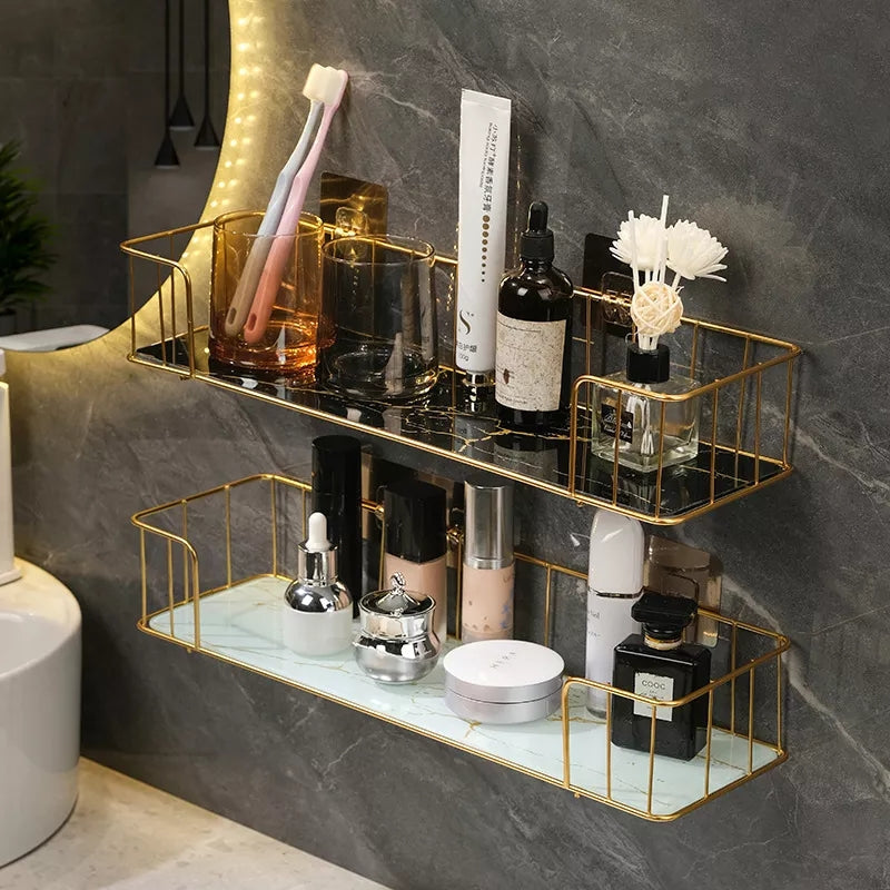 Étagère d'organisateur de salle de bain
