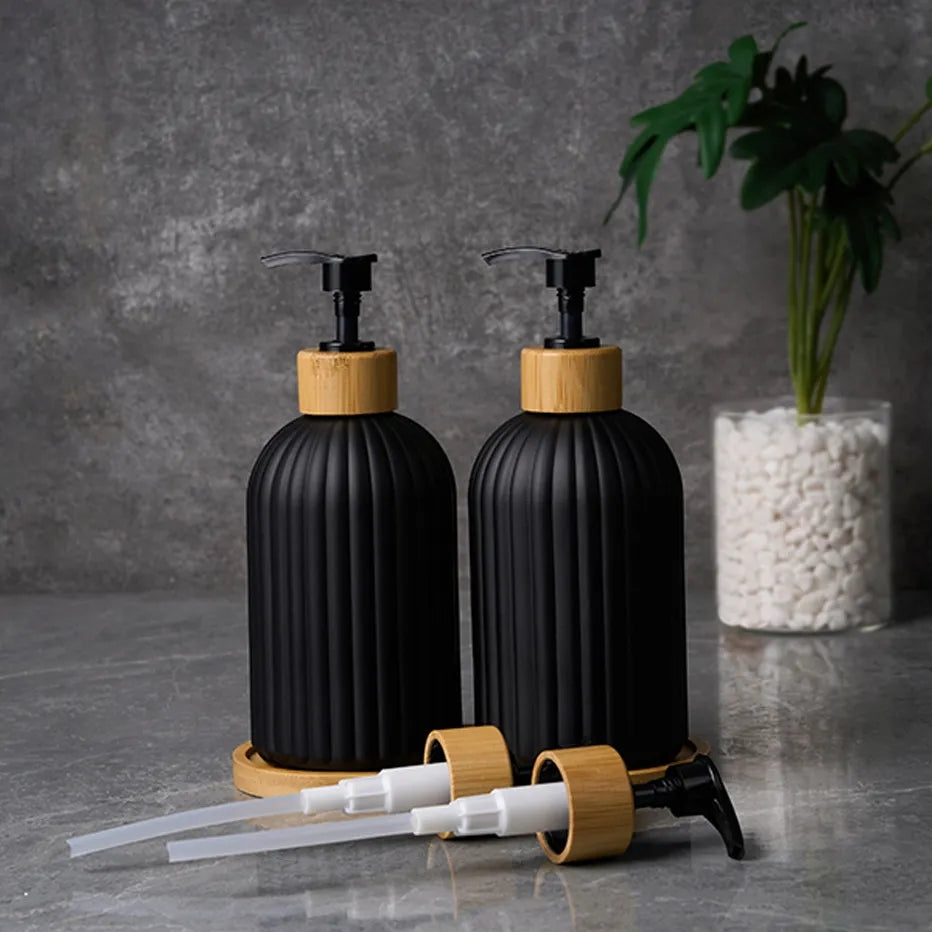 Bouteille de lotion en verre savon