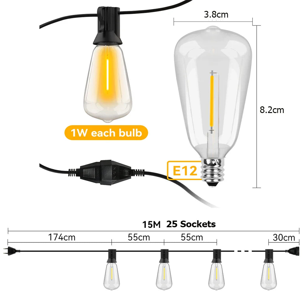 Floroux – Guirlande LED étanche