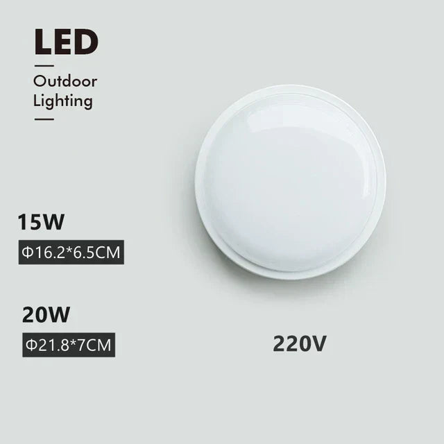 Floroux - Lampe de plafond résistante à l'humidité