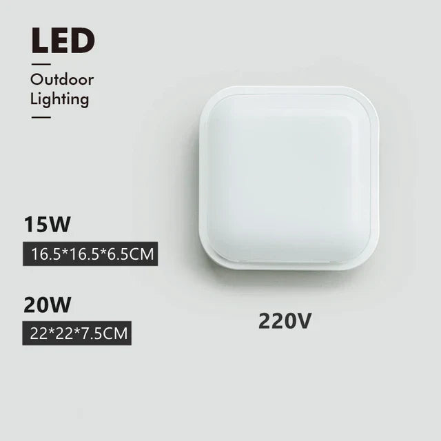 Floroux - Lampe de plafond résistante à l'humidité