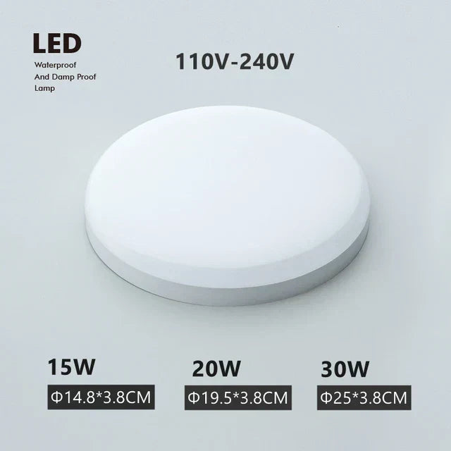 Floroux - Lampe de plafond résistante à l'humidité