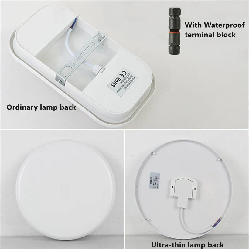Floroux - Lampe de plafond résistante à l'humidité
