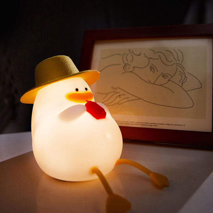 Lampe de nuit LED en silicone Duck