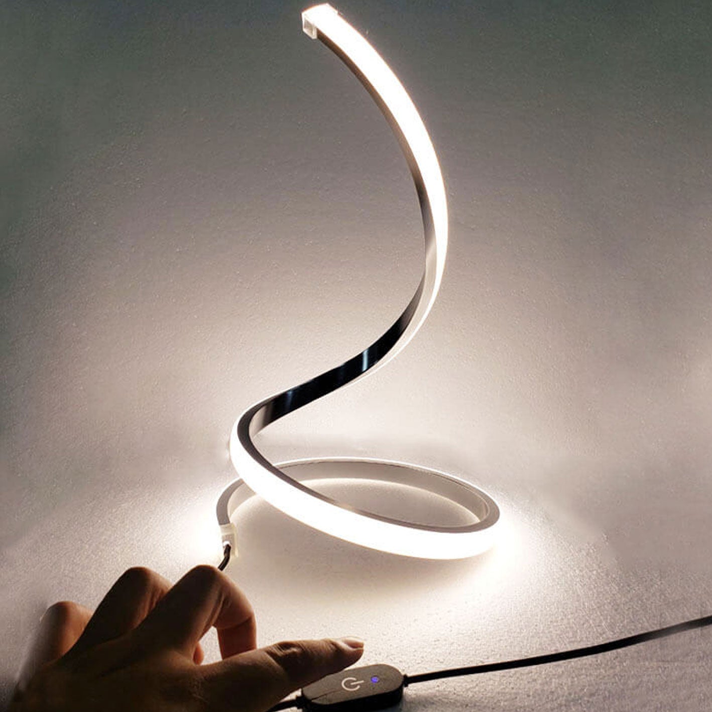 Floroux Lampe de table LED | Design de serpent créatif | Dimming tactile | Moderne & Élégant