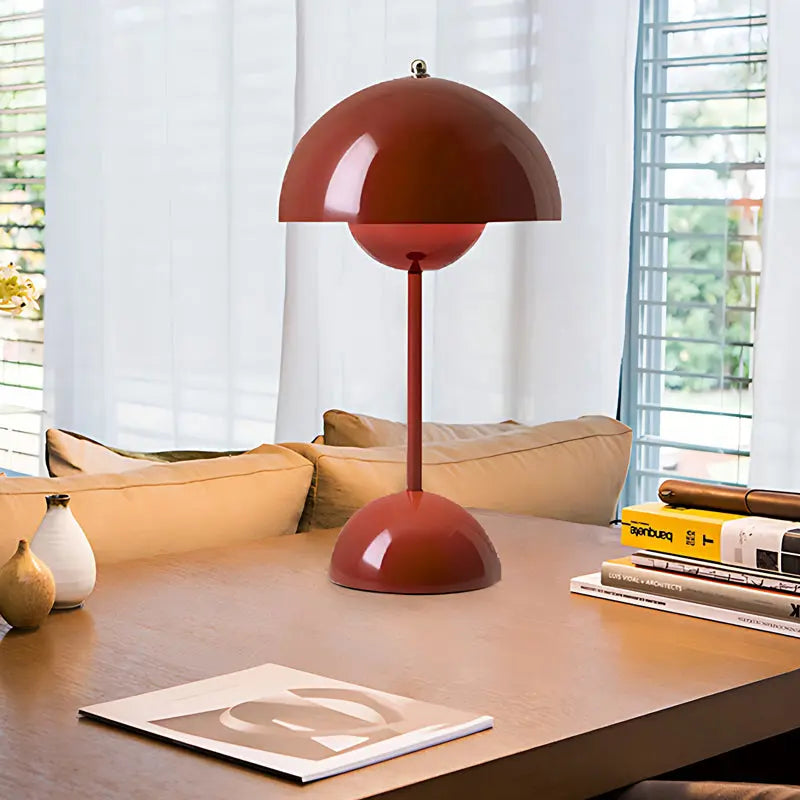 LumiFleur - Lampe de Table Rechargeable en Pot de Fleurs avec Variateur Tactile