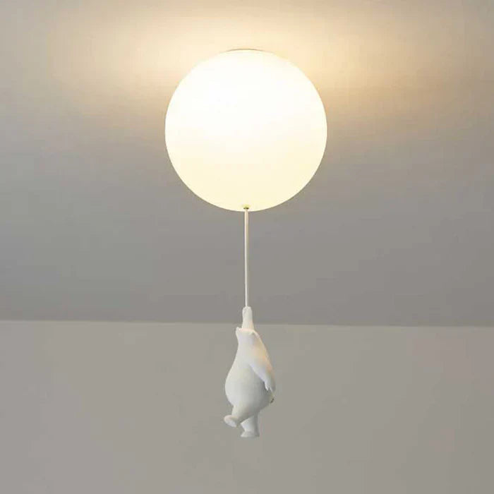 Lampe de plafond pour enfants avec ours et ballon - CloudBear