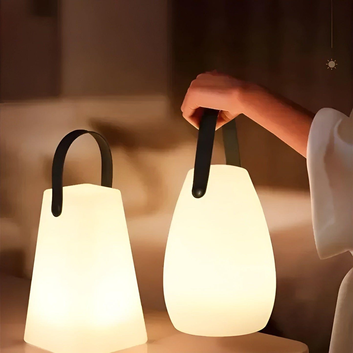 Floroux - Lampe de table sans fil étanche portable avec télécommande