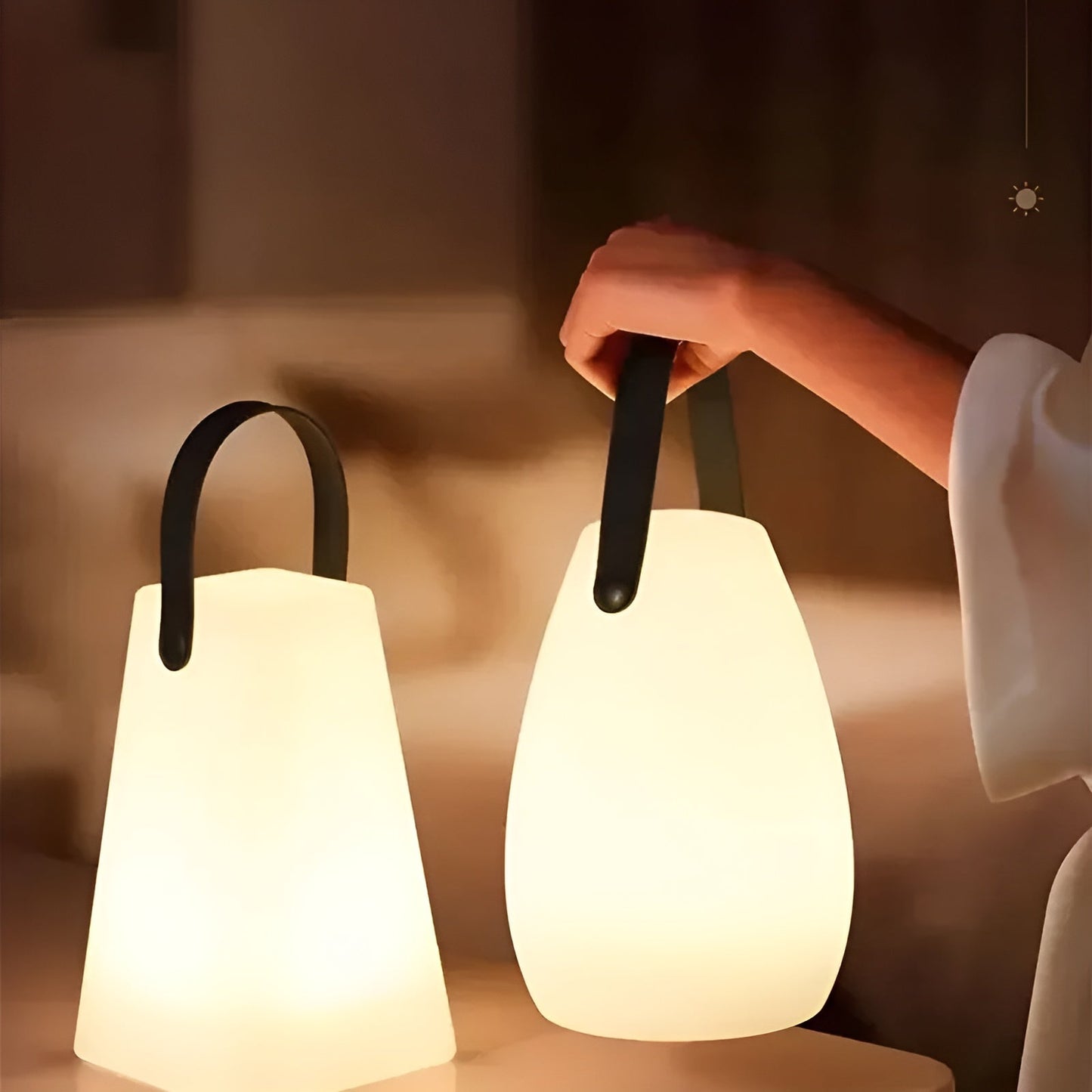 LuminaGlow Luxe Éclairage LED – Portable et Étanche avec 16 Couleurs