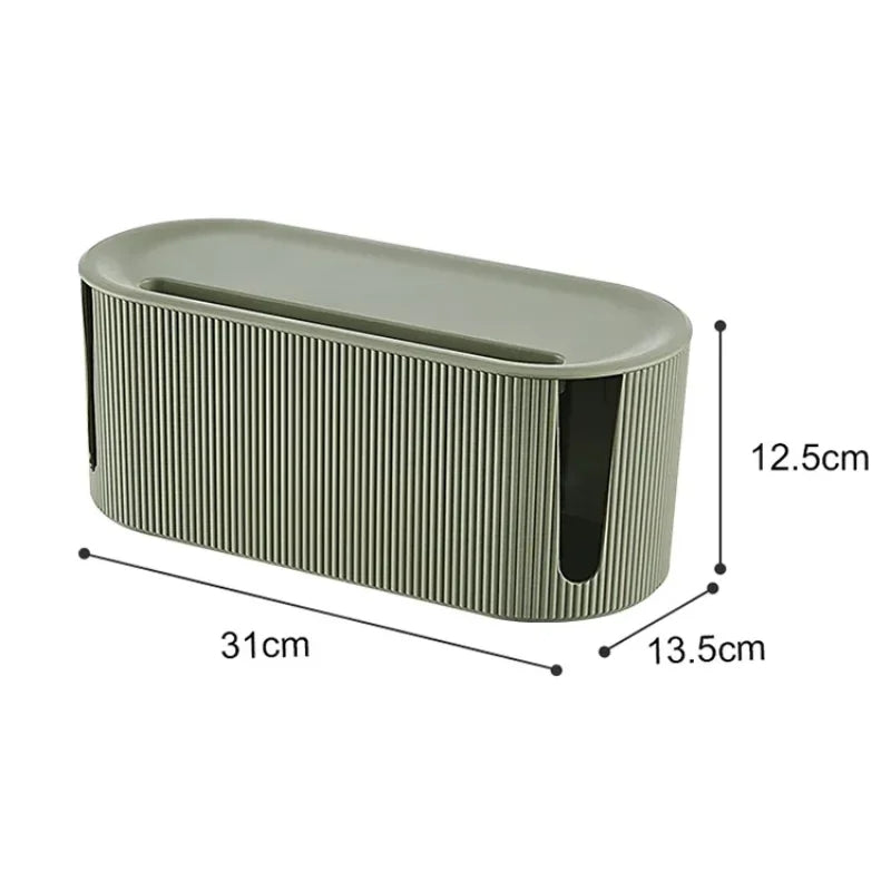 Grande boîte de rangement pour prise / organiseur de câbles, étui de rangement BlackNov