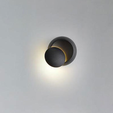 Lampe murale moderne minimaliste éclipse lunaire rotative