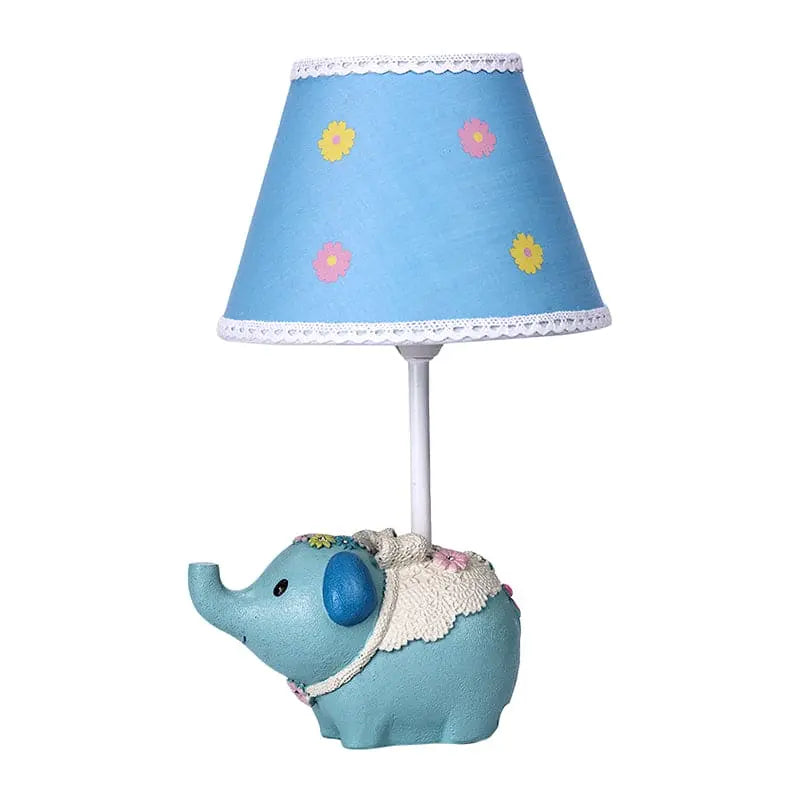 ÉlégantÉléphant - Lampe de Table avec Motif Floral et Base Éléphant