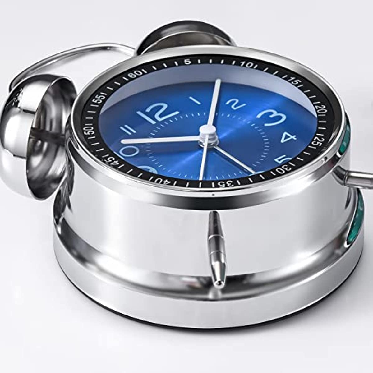 RetroBell Horloge – Réveil Silencieux Élégant avec Éclairage