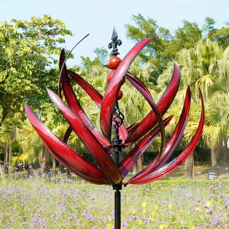 WindTwirl – Modern Moulin à Vent de Jardin pour L'extérieur