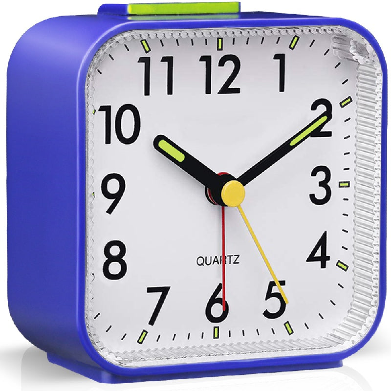 SilentGlow Horloge – Réveil Analogique Minimaliste avec Snooze
