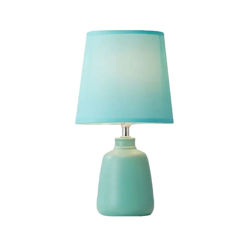 LumiNord - Lampe de Chevet Nordic Tissée avec Base en Céramique