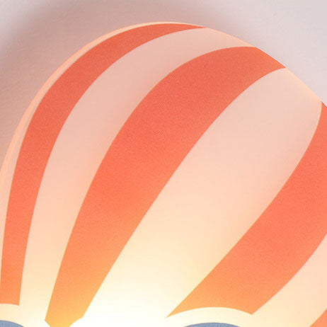 Floroux LED Applique Murale | Design Créatif de Montgolfière & de Nuage | Pour Chambre d'Enfant | Lumière Blanc Chaud & Blanche