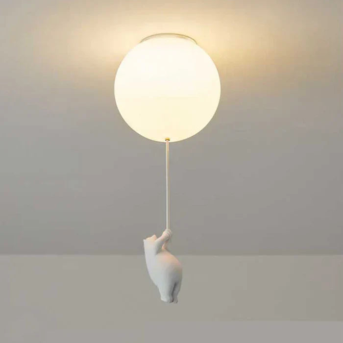 Lampe de plafond pour enfants avec ours et ballon - CloudBear