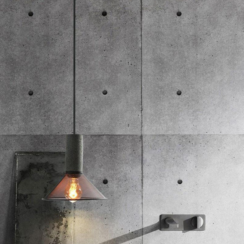 Floroux Industrial Design Hanging Light in Concrete | Cylindrical Shape | Modern Look | Perfect for the Living Room