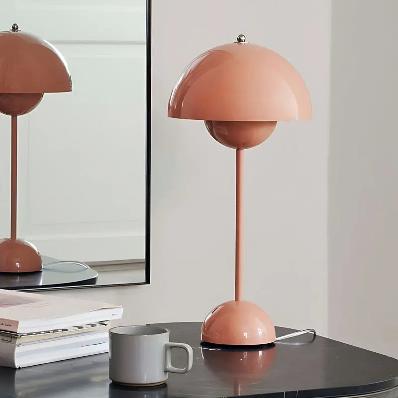 LumiFleur - Lampe de Table Rechargeable en Pot de Fleurs avec Variateur Tactile