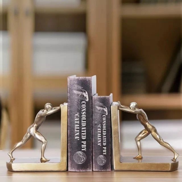 2Pcs Supports de Livres Créatifs Décor