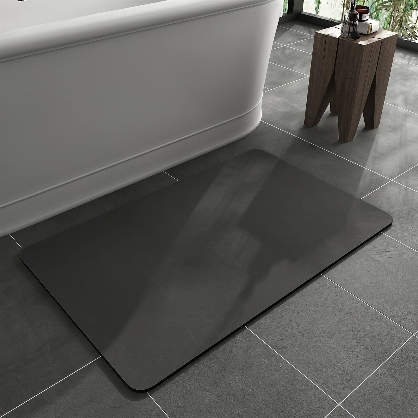 Tapis de bain antidérapant – terre de diatomée – séchage rapide – design élégant