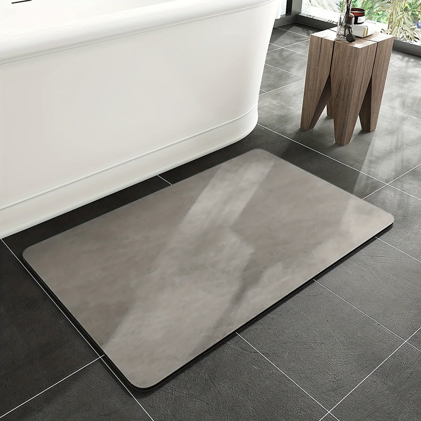 Tapis de bain antidérapant – terre de diatomée – séchage rapide – design élégant