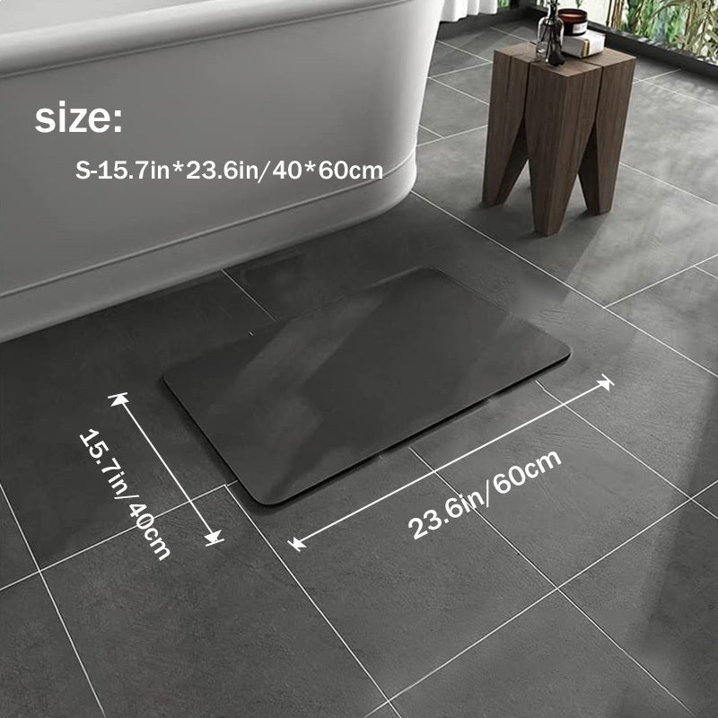 Tapis de bain antidérapant – terre de diatomée – séchage rapide – design élégant