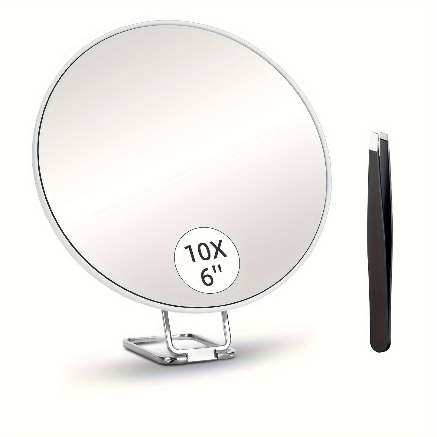 Miroir de maquillage loupe - 20X/10X de grossissement, ventouse, portable