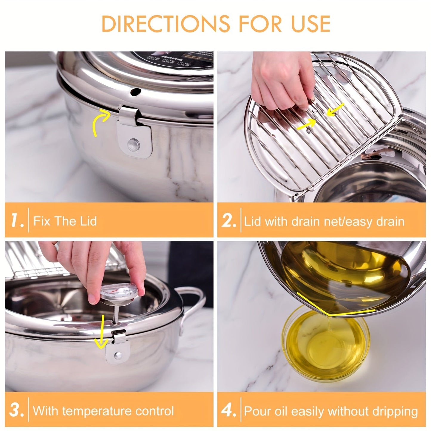 ThermaFryer - Friteuse Premium avec Contrôle de Température