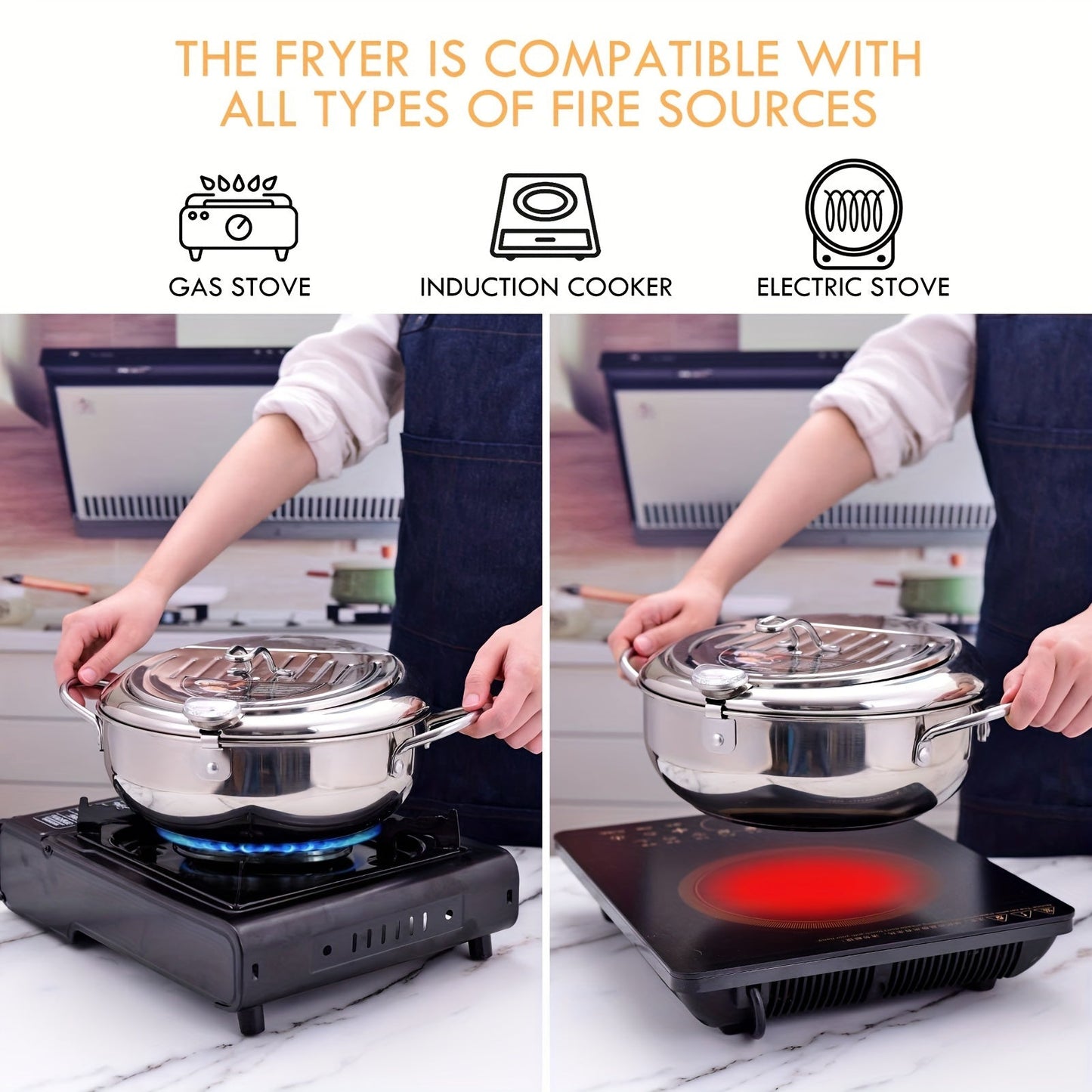 ThermaFryer - Friteuse Premium avec Contrôle de Température