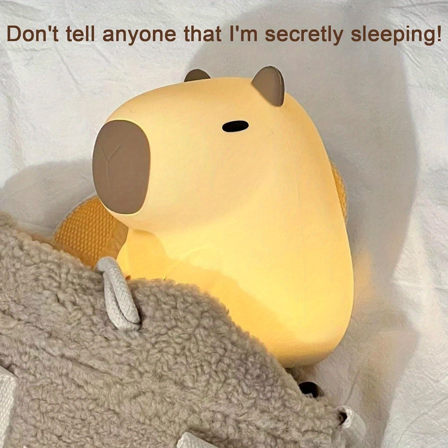 Floroux Lampe de nuit LED squishy | Dimmable et rechargeable | Lampe tactile d'animal pour chambre d'enfants et chambre à coucher