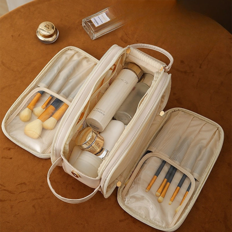 Baglia Cosmétique - Trousse de Maquillage Design à 3 Couches avec Fermeture Éclair Double et Grande Capacité