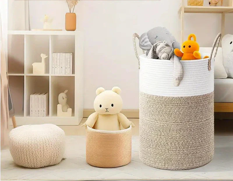 Floroux - Panier en coton pliable
