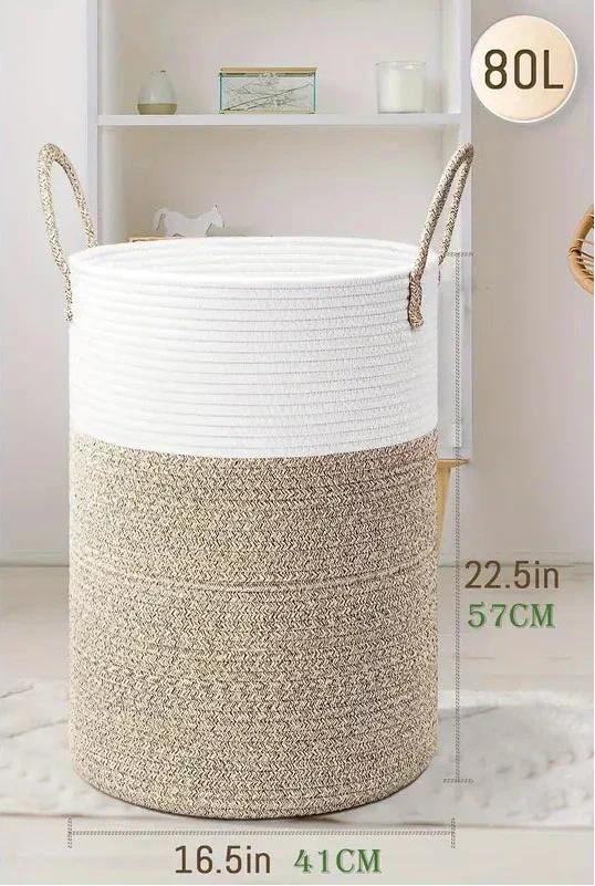 Floroux - Panier en coton pliable