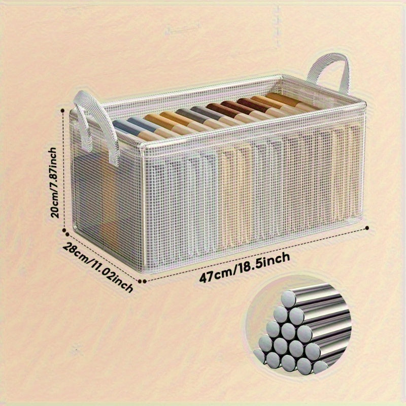 SpaceSaver - Boîtes de rangement empilables élégantes pour vêtements et livres