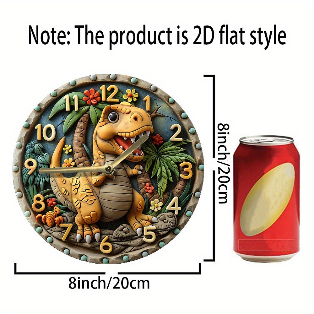 DinoTime Horloge – Décoration Murale Dinosaure Ludique