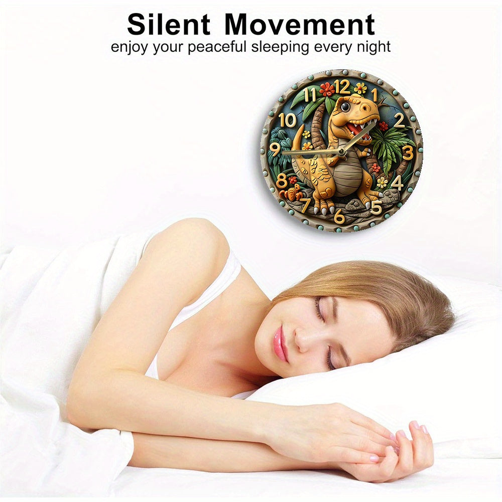 DinoTime Horloge – Décoration Murale Dinosaure Ludique