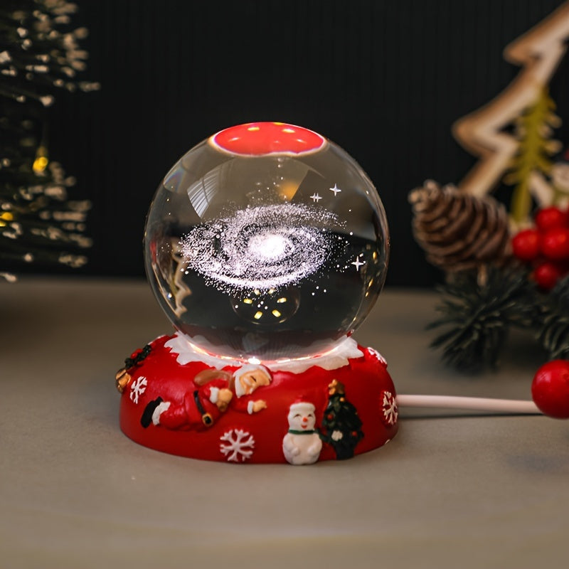 CrystalLight – Élégante lampe de table USB en cristal