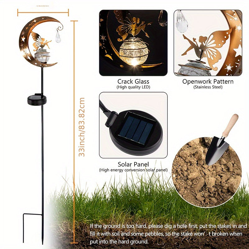 MoonGlow – Lampe de jardin magique avec Soleil et Lune